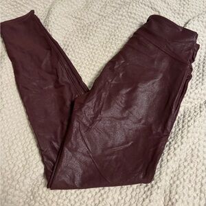 Women's Burgundy Leggings
